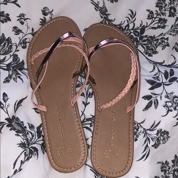 primark rose gold sandals